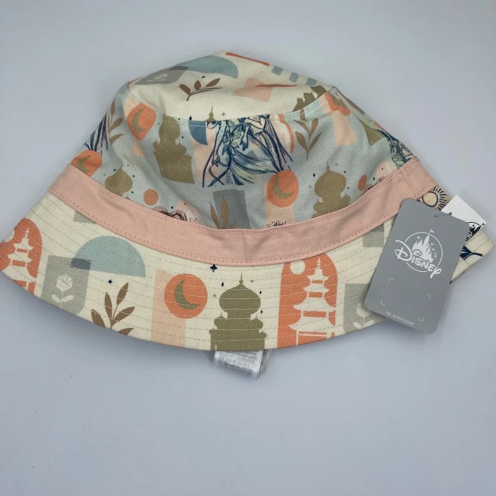 Disney Parks Princess Reversible Bucket Hat Aurora Tiana Snow White One Size NWT